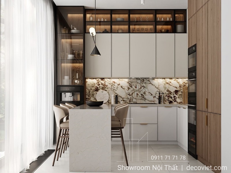 tủ bếp gỗ đẹp