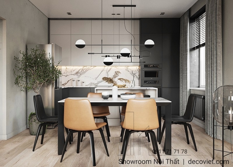 tủ bếp gỗ hiện đại