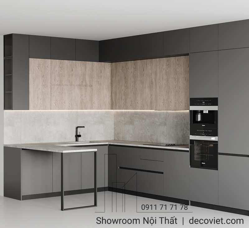 tủ bếp đẹp hiện đại