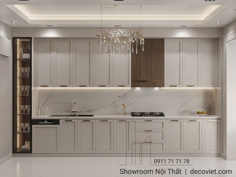 tủ bếp gỗ công nghiệp