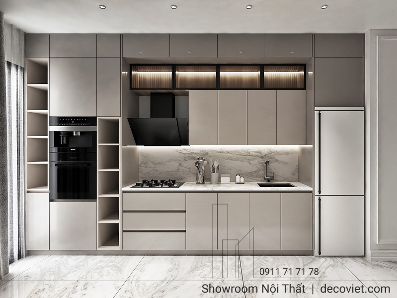 tủ bếp gỗ công nghiệp