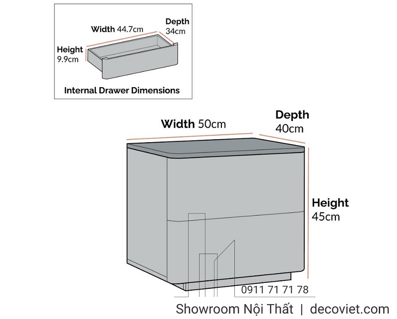 tủ đầu giường hiện đại