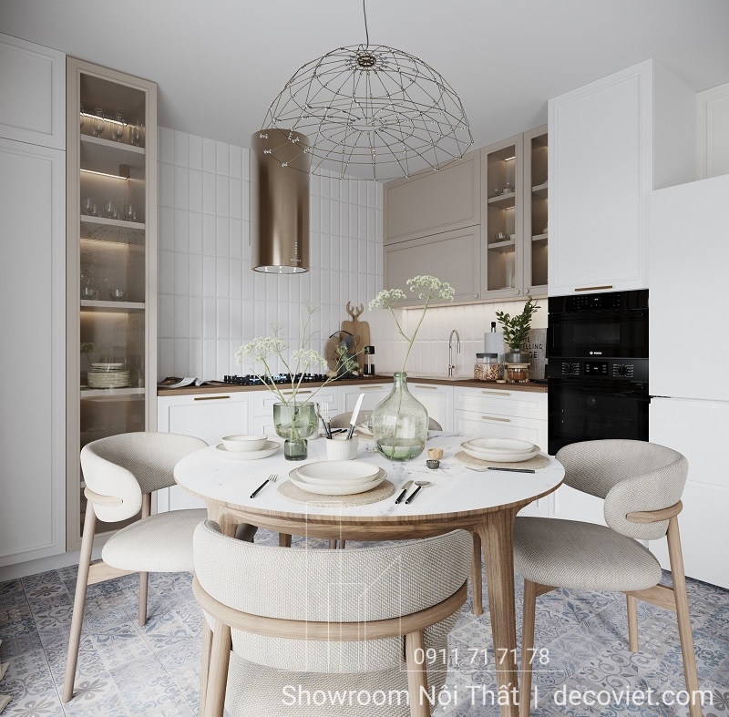 tủ bếp gỗ đẹp hiện đại, giá rẻ