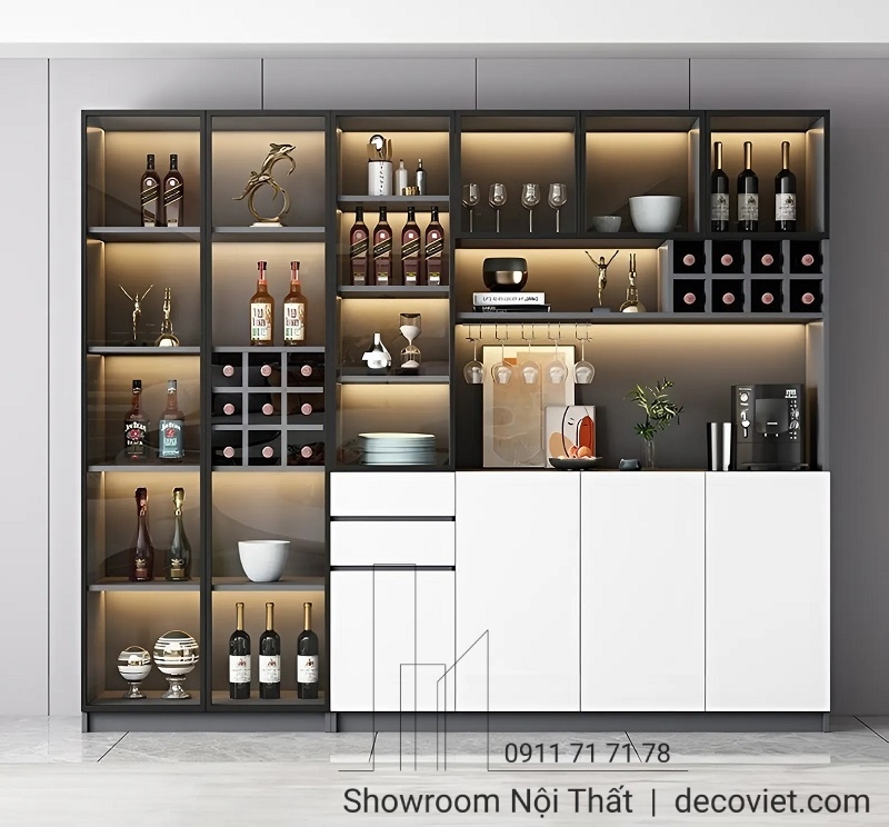 Mẫu Tủ Rượu Đẹp Hiện Đại Được Ưa Chuộng Nhất