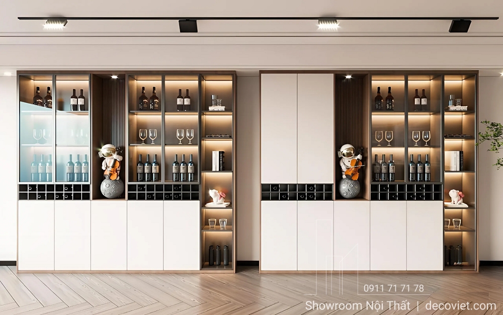 Tủ Rượu DecoViet – Thi Công Đo Đạc Tận Nơi, Chuẩn Kích Thước