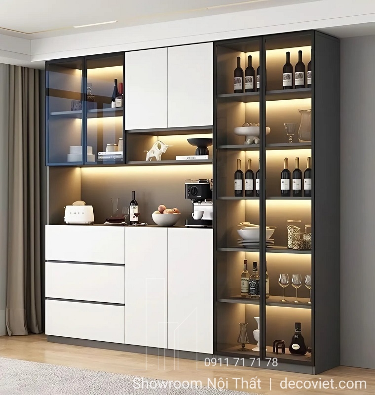 mẫu tủ đựng rượu phù hợp mọi không gian