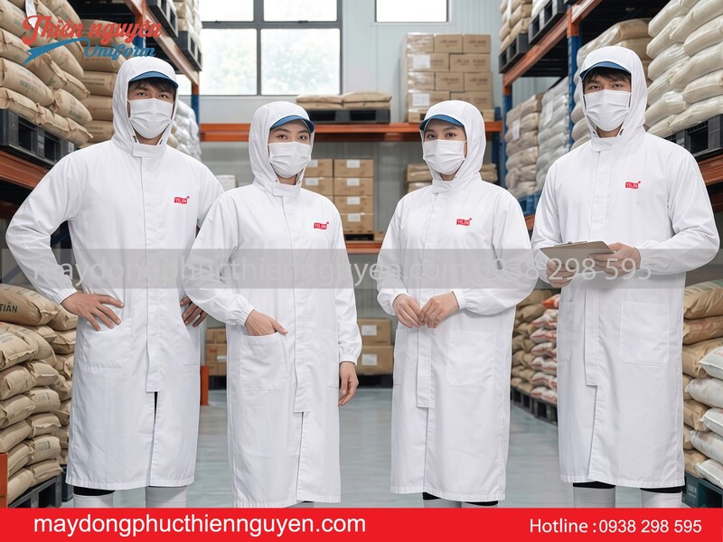 Mẫu áo blouse thực phẩm cho quản lý