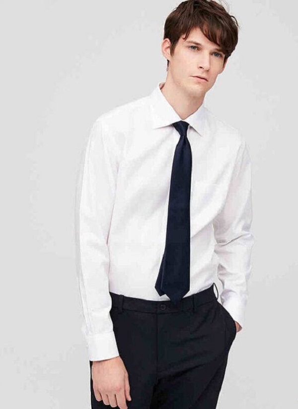 áo sơ mi đồng phục dạng suông