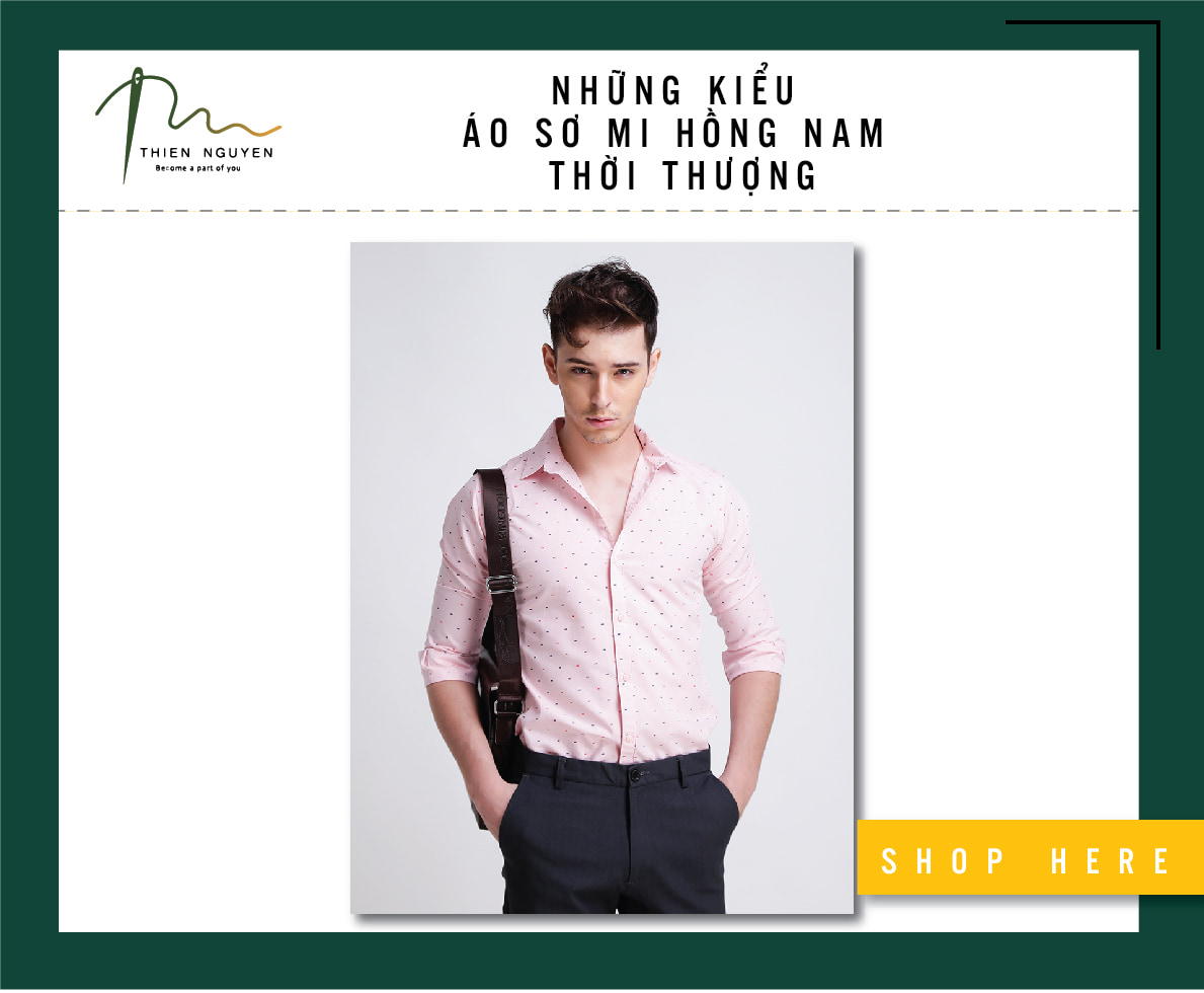 Áo sơ mi hồng nam