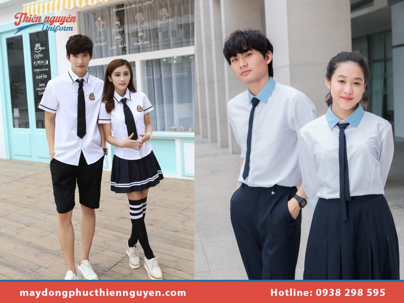 Áo sơ mi trắng đồng phục học sinh đẹp