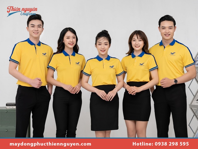 Áo thun team building màu vàng