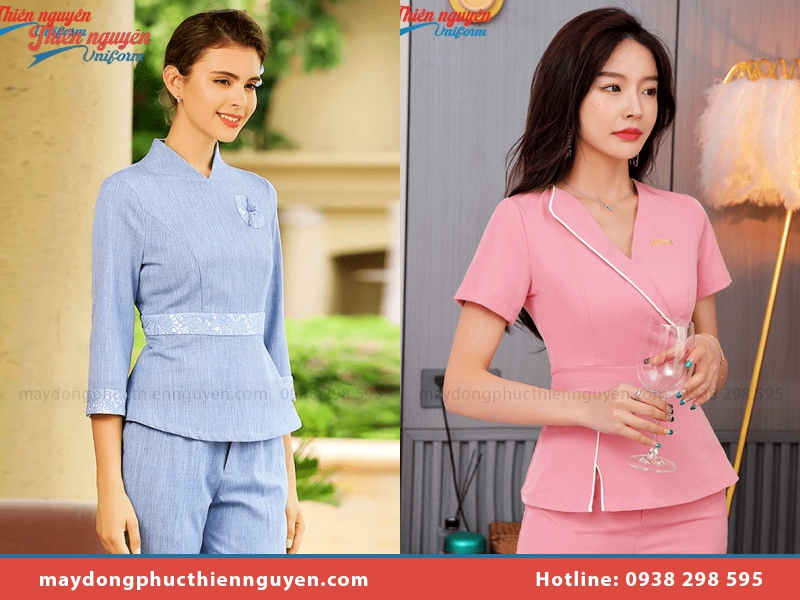 Địa chỉ may đồng phục spa đơn giản uy tín Thiên Nguyên