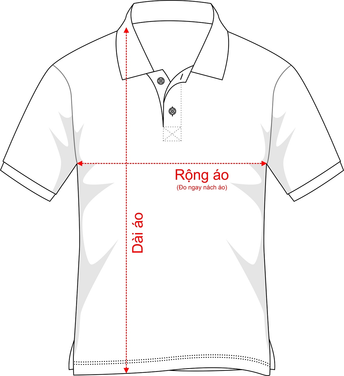 cách chọn size áo đồng phục theo số đo