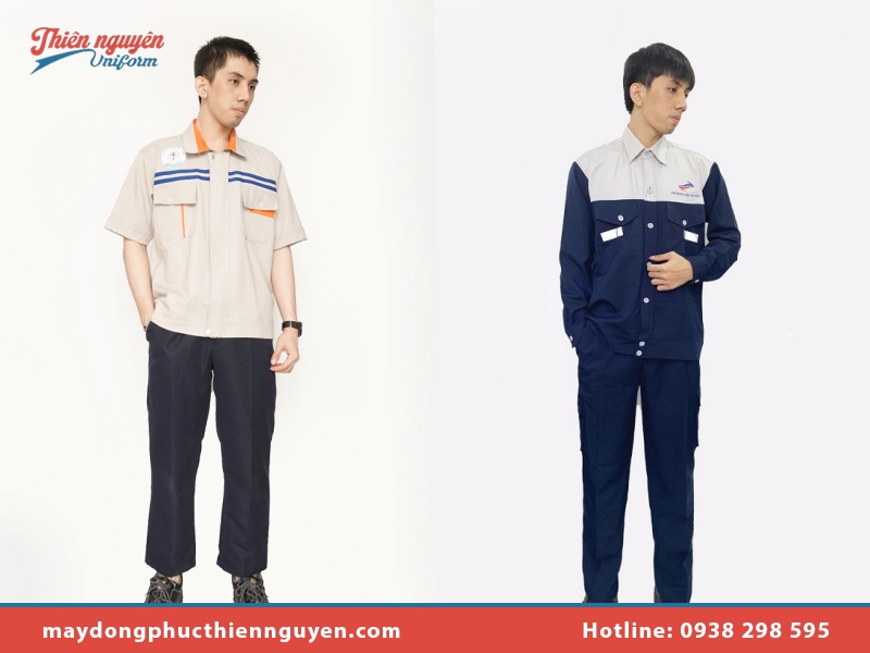 Mẫu mã và chất liệu đồng phục công nhân phổ biến