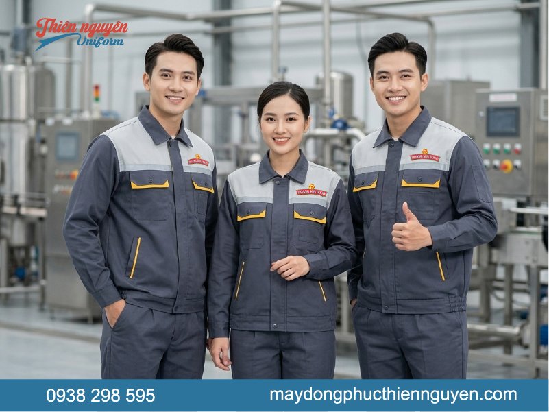Đồng phục bảo hộ lao động cho kỹ sư của công ty Hoàng Sơn Food