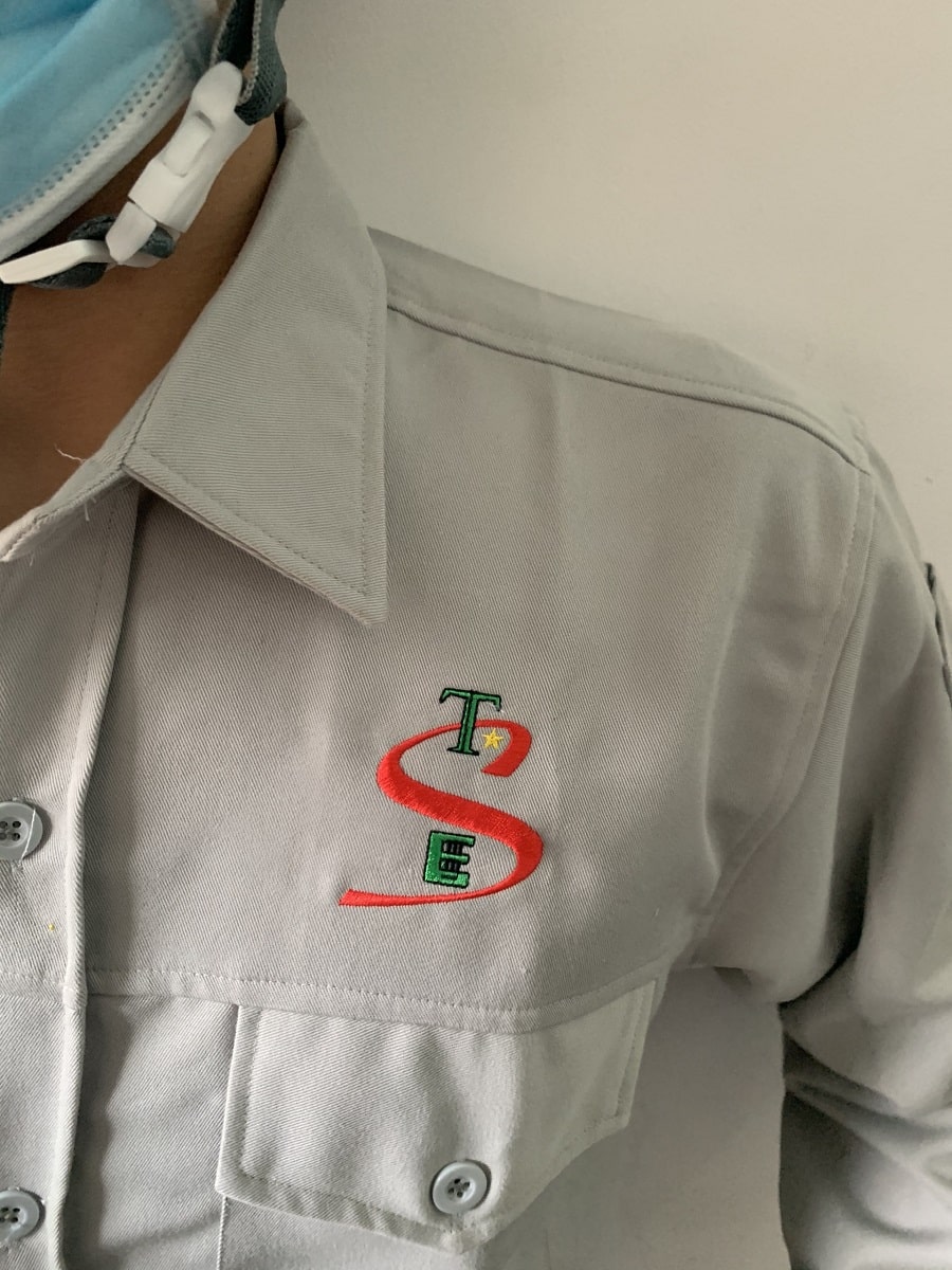 đồng phục bảo hộ lao động may cho TSE