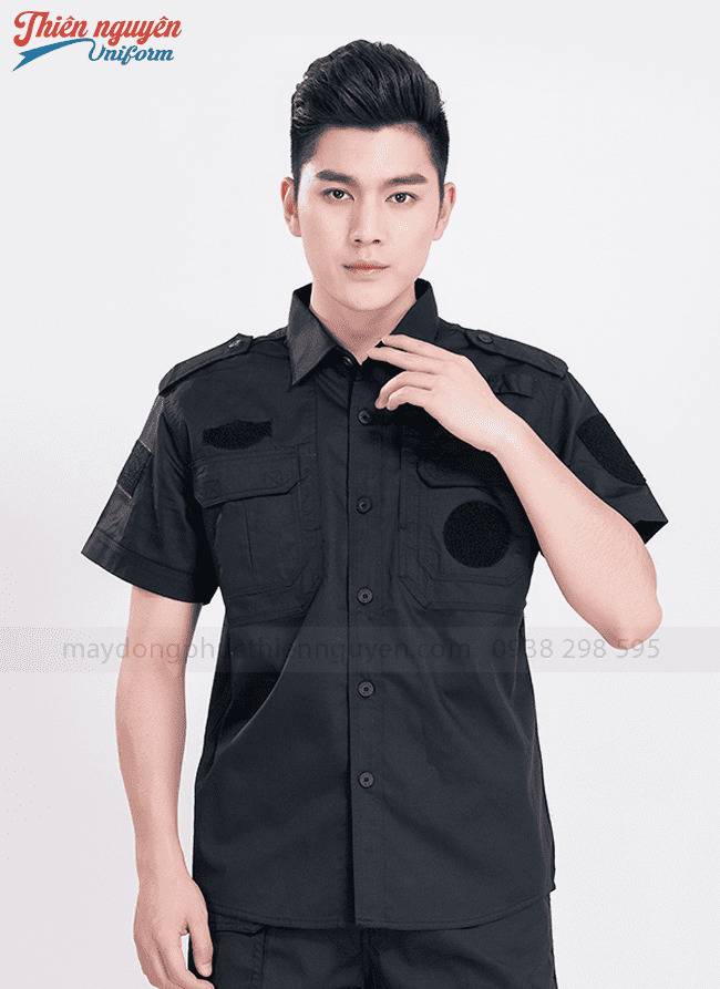 đồng phục bảo vệ màu đen