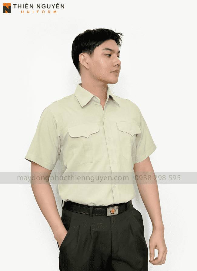 đồng phục bảo vệ màu xanh