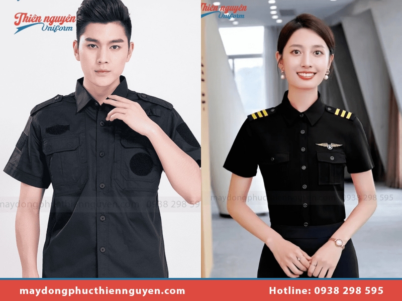 Ứng dụng của đồng phục bảo vệ màu đen