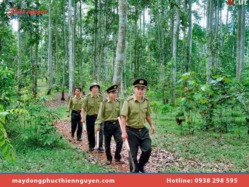 Đặt may đồng phục bảo vệ rừng chuyên trách chất lượng tại Thiên Nguyên