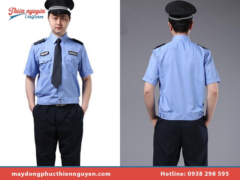 Đồng phục bảo vệ kiểu áo sơ mi và quần âu