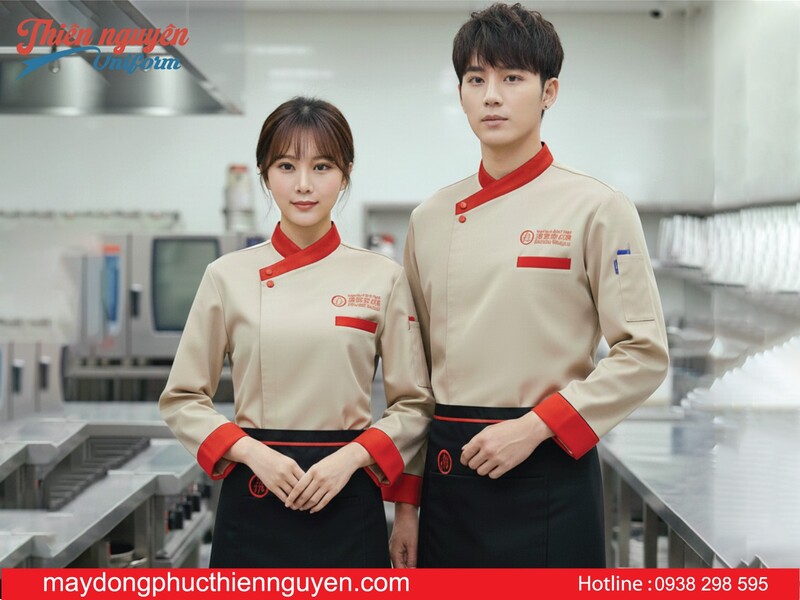 mẫu đồng phục bếp của nhà hàng Hadilao - Thiên Nguyên uniform