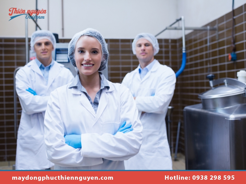Đặt may đồng phục công nhân thực phẩm tại Đồng Phục Thiên Nguyên