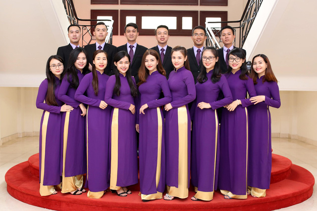 áo dài đồng phục công sở