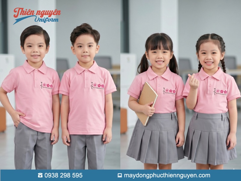 Mẫu đồng phục trường mầm nón Sakura Montessori