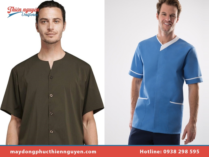 Cách chọn size đồng phục spa cho nam