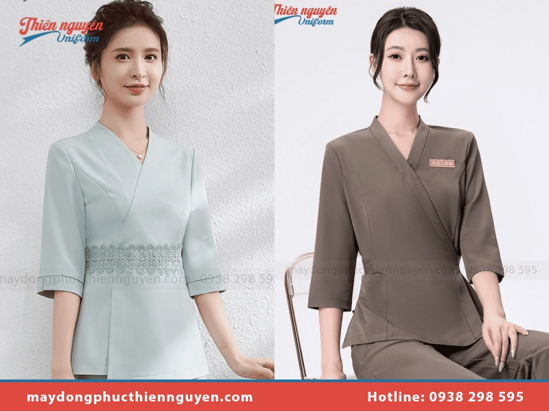 Mẫu đồng phục spa Nhật dành cho nhân viên