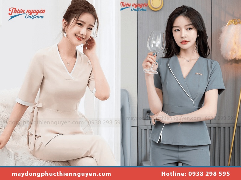 Liên hệ đặt may đồng phục spa mẫu mới uy tín