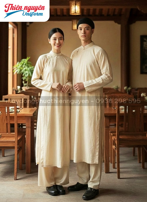 Mẫu áo dài đồng phục đẹp tinh tế