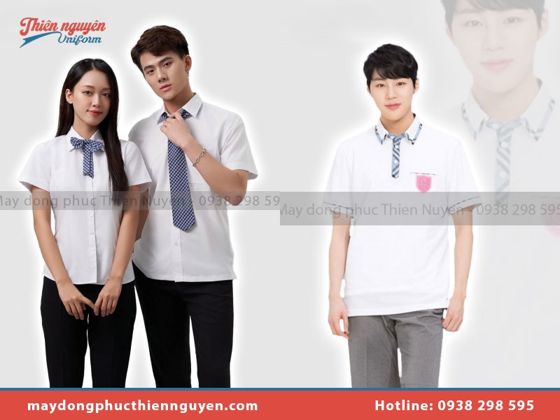 Mẫu áo sơ mi đồng phục học sinh nam