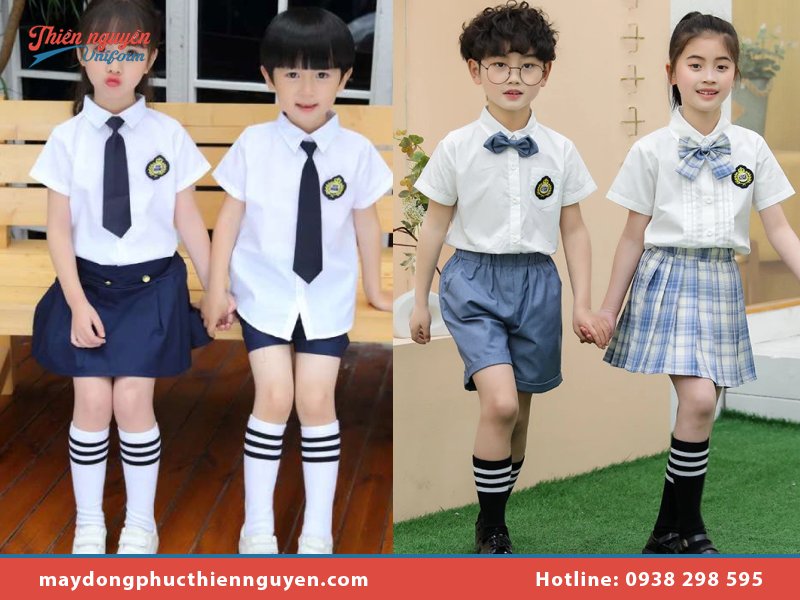 Áo sơ mi trắng cổ đức truyền thống