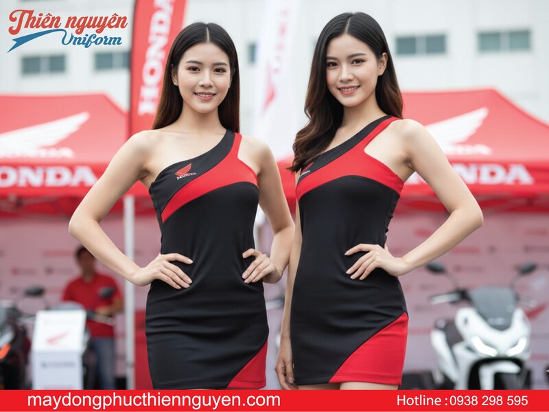 mẫu đồng phục PG xe honda - thiên nguyên uniform
