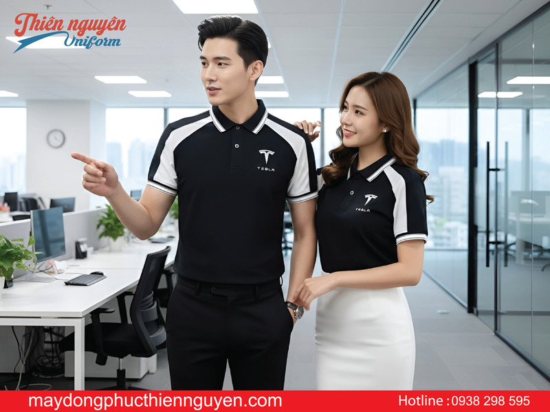 đặt in áo thun đồng phục công ty theo yêu cầu tại TPHCM - Thiên Nguyên Uniform