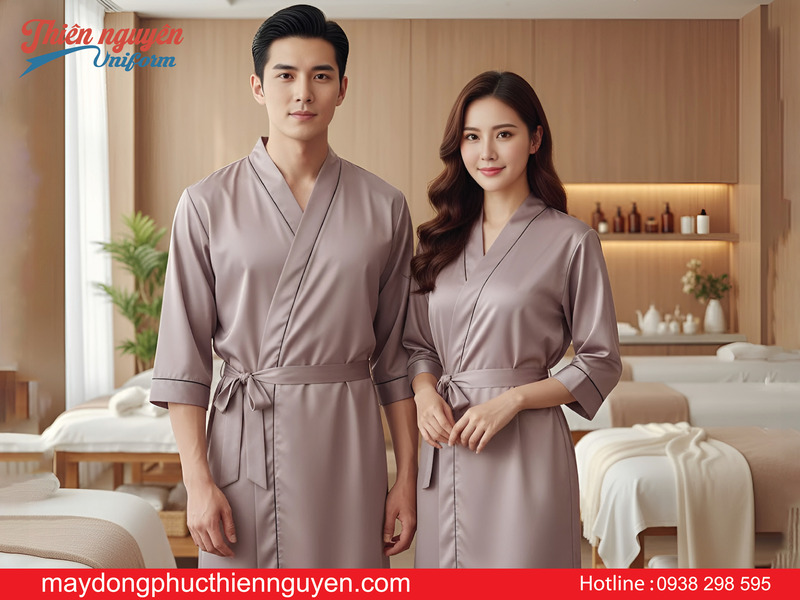 may đồng phục quần áo spa cho khách theo yêu cầu tại TPHCM - Thiên Nguyên Uniform