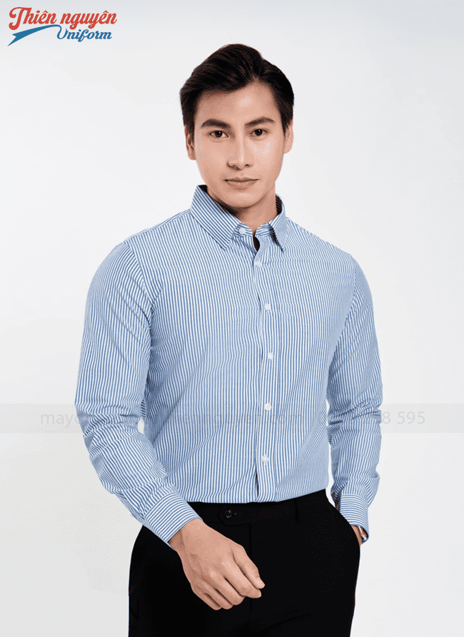 May đo áo sơ mi đồng phục công sở nam