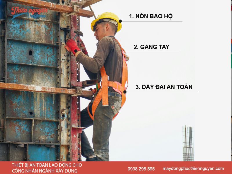 Thiết bị an toàn lao động cho công nhân ngành xây dựng
