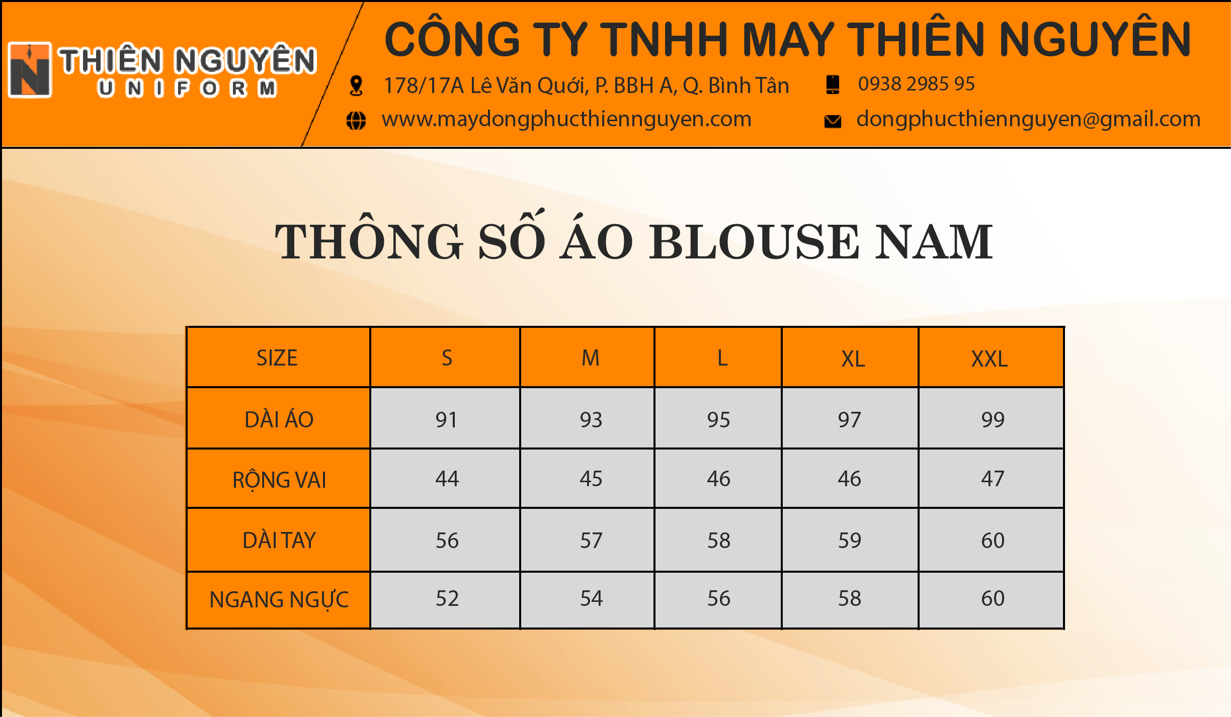 thông số đồng phục bệnh viện áo blouse nam 