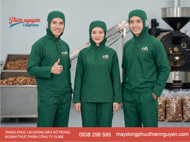 Mẫu trang phục bảo hộ lao động ngành thực phẩm chế biến
