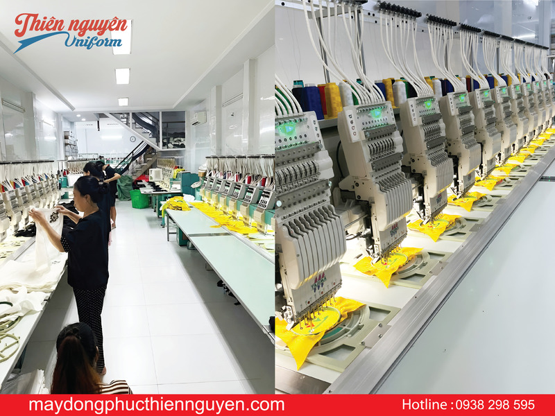 xưởng thêu vi tính Thiên Nguyên unifrom