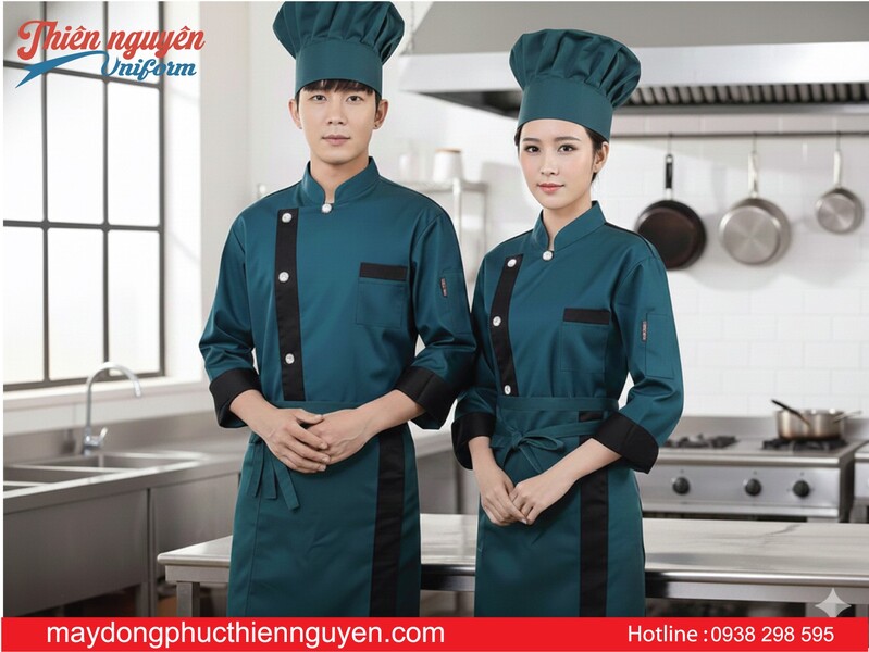 Combo đồng phục bếp hoàn chỉnh cho một gian bếp chuyên nghiệp