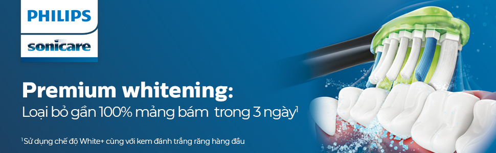 dau ban chai dien philips, w3 premium whitening