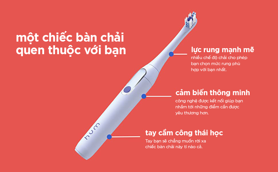 Bàn chải điện Colgate Hum