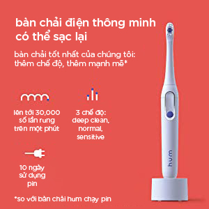 Bàn chải điện Colgate Hum