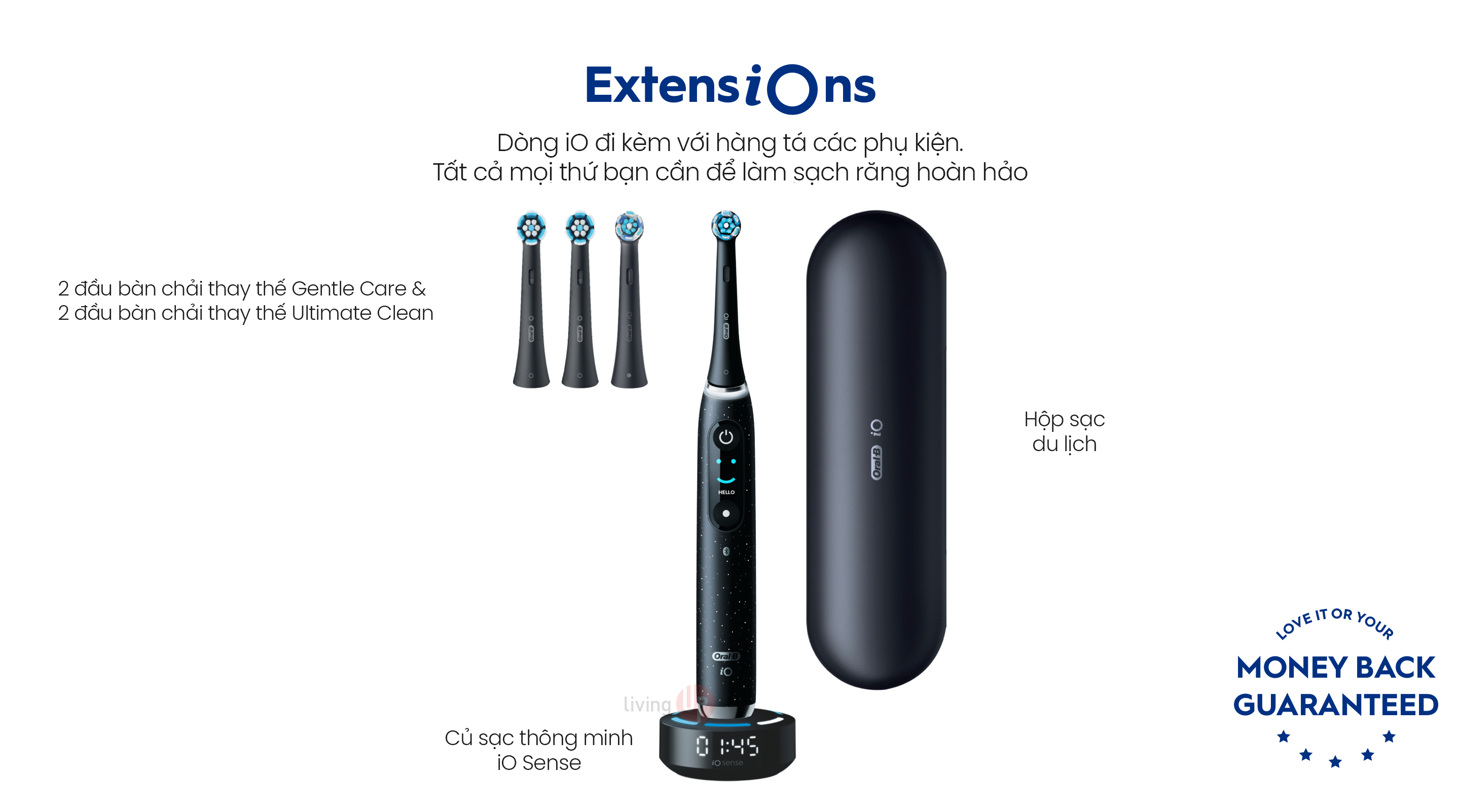 Ban chai dien oral-b io series 10 day du phu kien