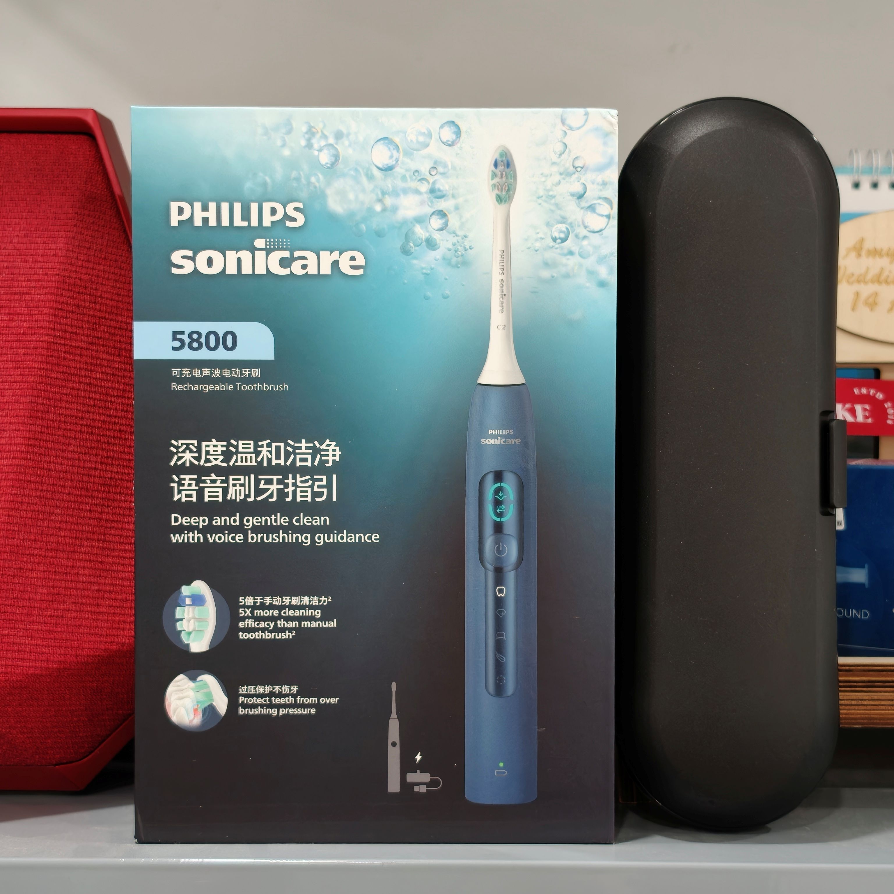 Bàn chải điện Philips Sonicare 5800 (Model 2026) HX5861/01