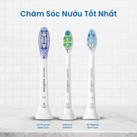 Dau ban chai dien Philips Sonicare cham soc nuou gum care g2 g3